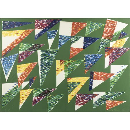 Piero Dorazio (Roma 1927 - Perugia 2005) "Wig-Wam" 1991 75x105 cm.