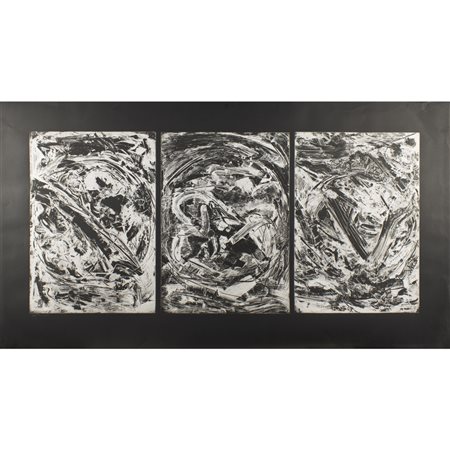 Emilio Vedova (Venezia 1919 - 2006) "Oltre" 1987-1992 98x180 cm.