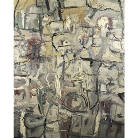 Li Xiangyang (Pechino 1957) "Senza titolo" anni '80 149x120 cm.