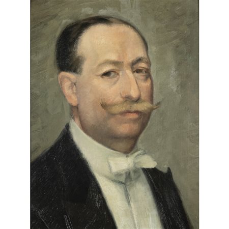 (*) Carlo Socrate (Mezzana Bigli 1889 - Roma 1967) "Ritratto del cameriere Leonetti" 1929 40x30 cm.
