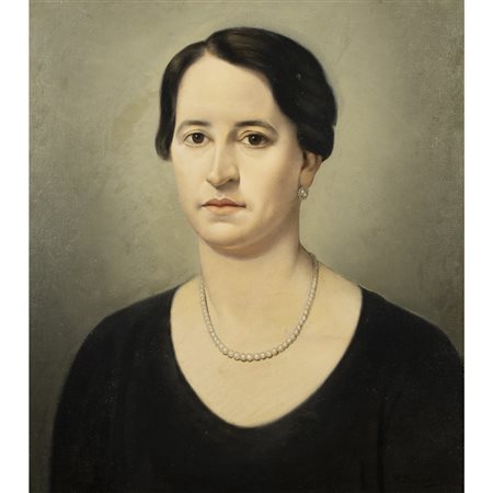 (*) Francesco Trombadori (Siracusa 1886 - Roma 1961) "Ritratto della Sig.ra Leonetti" 1930 50,5x44,5 cm.