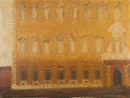 Carlo Quaglia (Terni 1903 - Roma 1970) "Il Laterano" 1960 60x80 cm.