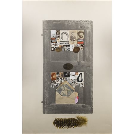 Concetto Pozzati (Vo' 1935 - Bologna 2017) "La seconda porta del ritmo" 1979 100x70 cm.