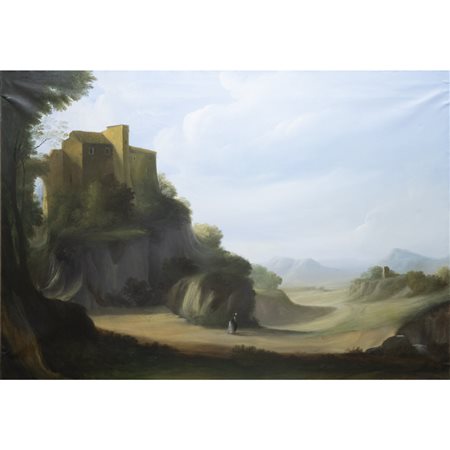 (*) Ubaldo Bartolini (Montappone 1944) "Paesaggio" 1984 90x130 cm.