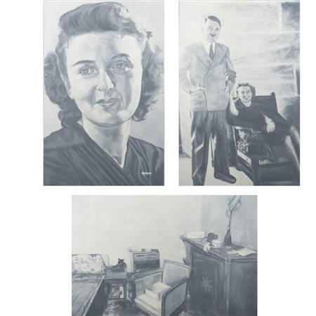 Gian Marco Montesano (Torino 1949) Trittico "Femmes Absolues" 2003 70x45 cm. e 45x70 cm.