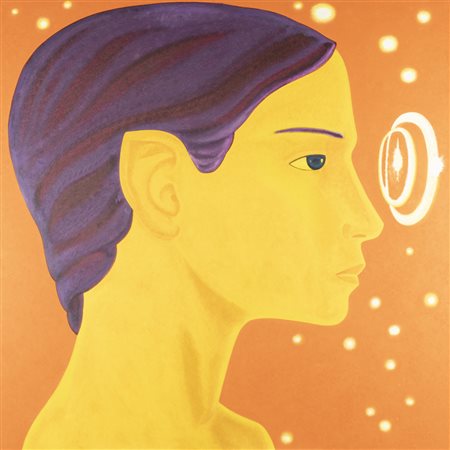 Tommaso Lisanti (Ferrandina 1956 - Roma 2023) "Fauno" 2002 100x100 cm.