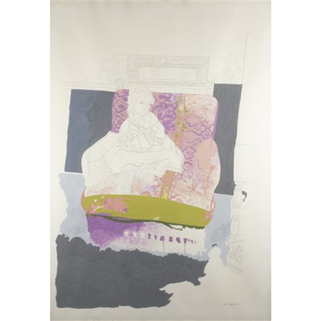 Attilio Steffanoni (Bergamo 1938 - 2025) "La bambola antica" 1966 100x70 cm.