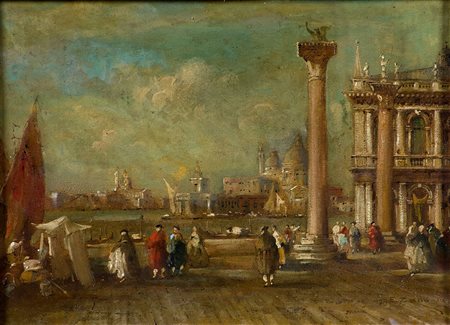 Eugenio Bonivento (Zeno) (1888-1956) Senza titolo (Venezia) Olio su tavola cm...