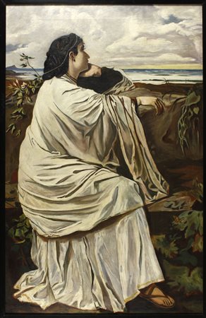 Anselm Feuerbach (ambito, scuola) (1829-1880) Iphigenie Olio su tela cm 129x81