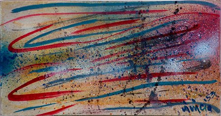 Vinicio Vianello (1923-1999) Senza titolo, 1953 Tecnica mista su cartone cm...