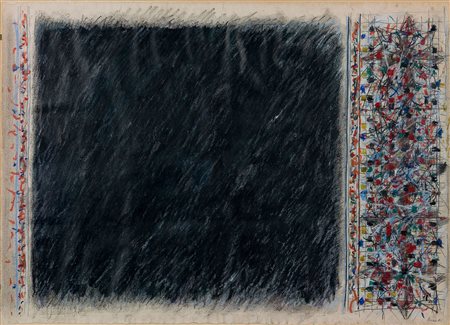 Guido Strazza (1922) Senza titolo, 1981 Pastelli su carta cm 56x79 Firma e...