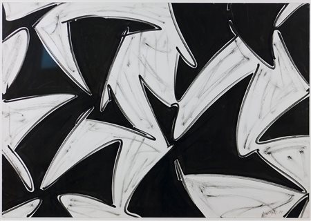 Giovanni Asdrubali (1955) Senza titolo, 1988 Tecnica mista su carta cm 70x100...