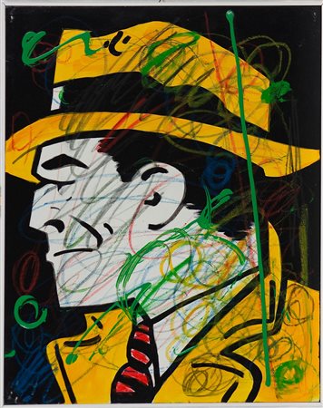 Enrico Manera (1947) Dick Tracy classic, 2005 Acrilico su tela cm 50x40 Firma...