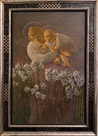 GAETANO PREVIATI, "Madonna dei gigli (il mattino della vita)"