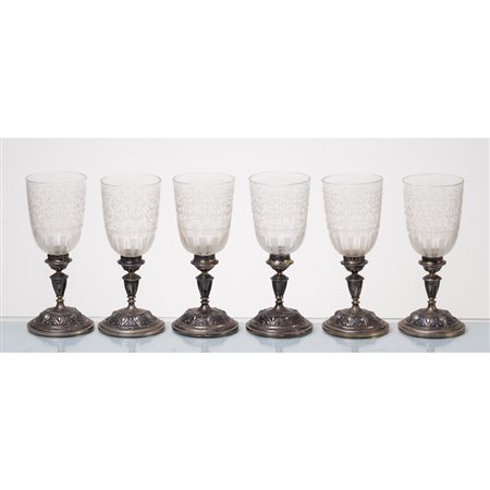 OFFICINE TEDESCHE DEL XIX/XX SECOLO, Sei calici