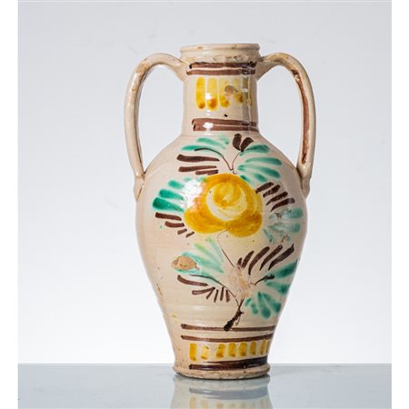 MANIFATTURA DI CALTAGIRONE FINE XIX SECOLO, Piccola quartara