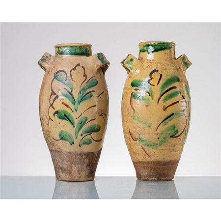 MANIFATTURA SICILIANA DELLA FINE DEL XIX SECOLO, 2 contenitori