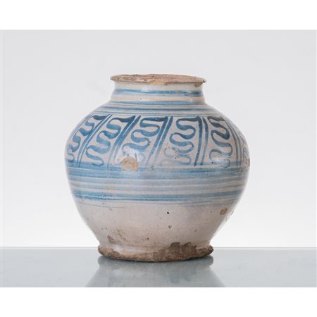 MANIFATTURA DI CALTAGIRONE DEL XVIII SECOLO, Piccola boccia