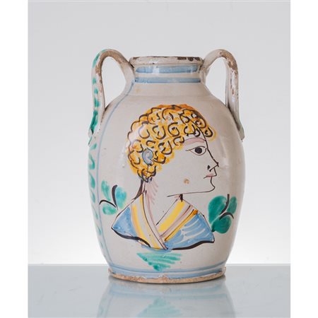 MANIFATTURA DI CALTAGIRONE DEI PRIMI DEL '900, Contenitore