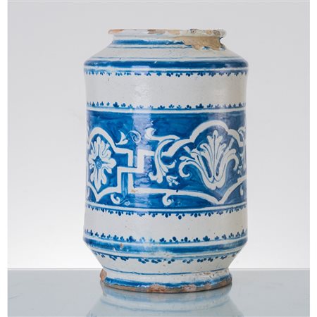 MANIFATTURA DI CALTAGIRONE DEL XVIII SECOLO, Grande cilindro