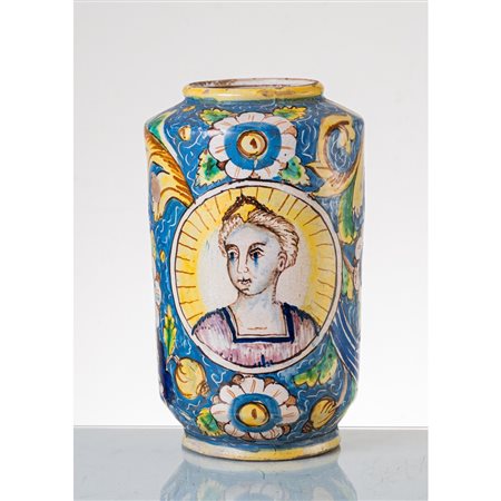 MANIFATTURA CALTAGIRONE PRIMA METÀ XIX SEC., Grande cilindro