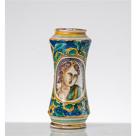 MANIFATTURA DI CALTAGIRONE DEL XVIII SECOLO, Albarello