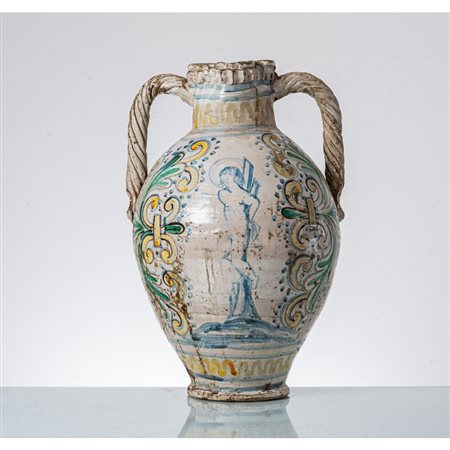 MANIFATTURA DI CALTAGIRONE DEL XVIII SECOLO, Orcio