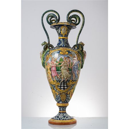 MANIFATTURA CASTELLI FINE DEL XIX SECOLO , Grande Anfora