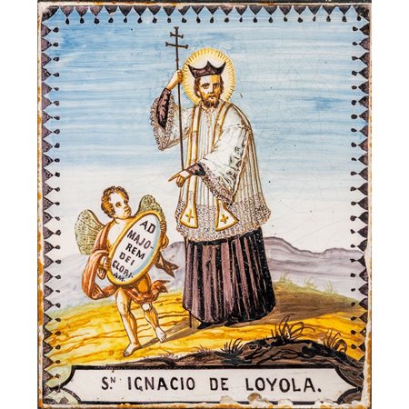 MANIFATTURA SPAGNOLA DEL XVIII SECOLO, Pannello