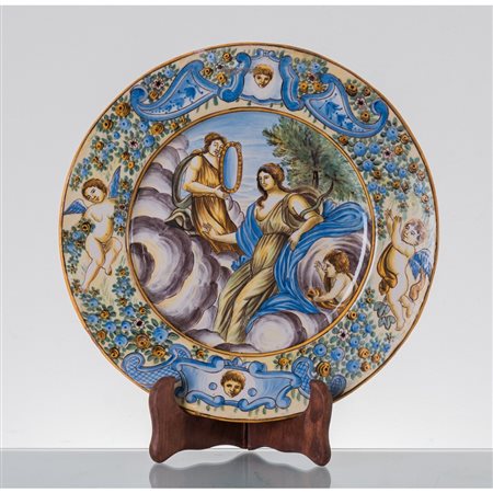 MANIFATTURA DELL'ITALIA CENTRALE DEL XIX SECOLO, Piatto