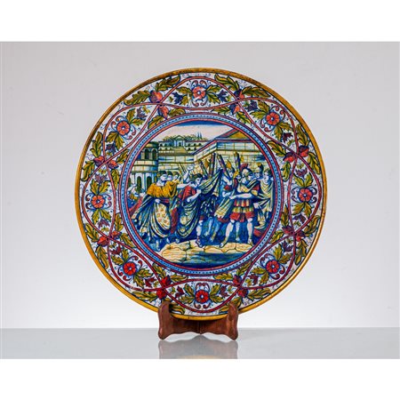 MANIFATTURA GUALDO TADINO PRIMA METÀ XX SECOLO, Grande piatto