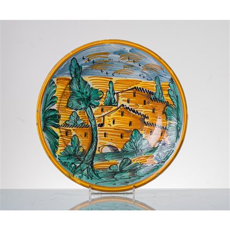 MANIFATTURA DI MONTELUPO DEL XIX SECOLO, Grande piatto