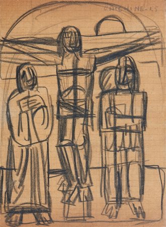 CHIGHINE ALFREDO (1914 - 1974) - CROCEFISSIONE.
