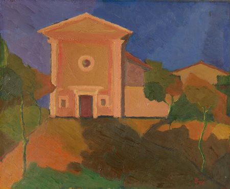 POGGI D'ANGELO MARINA (1910 - 2001) - CHIESETTA DI CAMPAGNA .