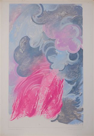 BUSCIONI UMBERTO (1931 - 2019) - FUOCO, FUMO, NUVOLE.