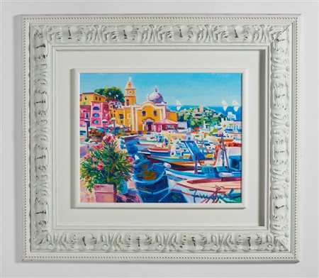 FACCINCANI ATHOS (n. 1951) - LUCE E COLORI DI PROCIDA.