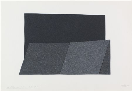 Giuseppe Uncini (Fabriano, 1929 - 2008) Muri d'ombra 1987 Collage su...