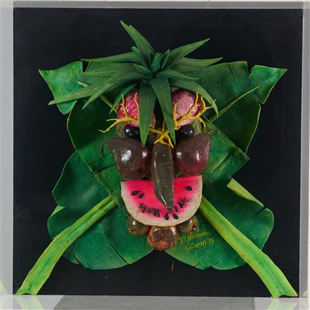 Piero Gilardi (Torino, 1942 - 2023) El Mallende 1995 Gommapiuma cm. 60x60x20...