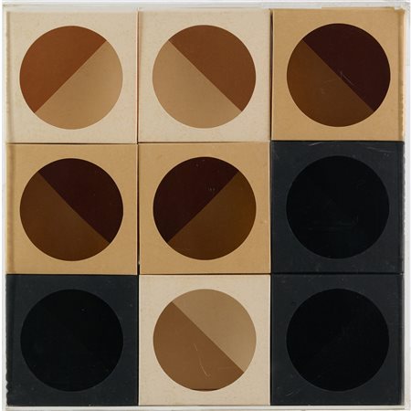 Paolo Scheggi (Firenze, 1940 - Roma, 1971) Inter-Ena-Cubo 1965 9 moduli di...