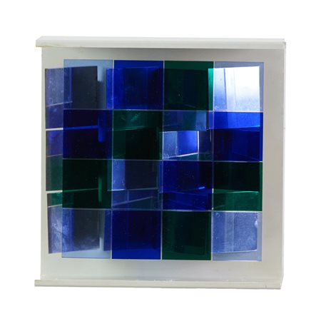 Hugo Demarco (Buenos Aires, 1932 - Parigi, 1995) Reflexion Bleu - Vert...