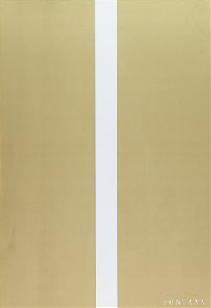 Lucio Fontana (Rosario di Santa Fè, 1899 - Comabbio, 1968) Senza titolo 1966...