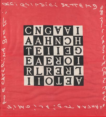 Alighiero Boetti (Torino, 1940 - Roma, 1994) Caterina e Alighiero 1990...