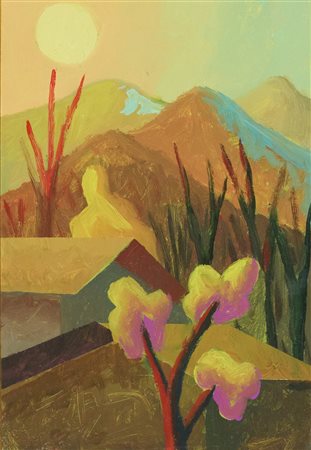 Salvo (Leonforte (En), 1947 - Torino, 2015) Ottobre quasi novembre 2005 Olio...