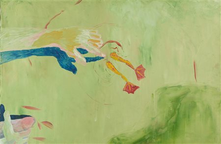 Francesco Clemente (Napoli, 1952) Da Renè per rane - Titire 1980 Olio su tela...
