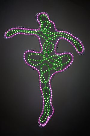 Marco Lodola (Dorno (Pv), 1955) Balleria 2007 Perspex e led cm. 131x93x8...