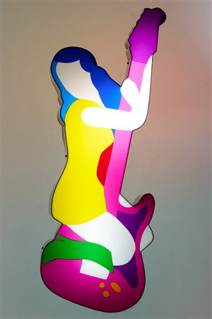Marco Lodola (Dorno (Pv), 1955) Love me tender - Pin Up 2010 Perspex e neon...