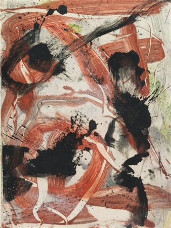 Emilio Vedova (Venezia, 1919 - 2006) GT/EV_10-89W9 1989 Olio e tecnica mista...