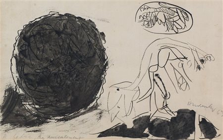 Pierre Alechisky (Bruxelles, 1927) Senza titolo 1963 China e china...