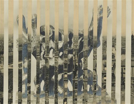 Jiri Kolar (Praga, 1914 - 2002) Baudelaire Anni '60 Rollage cm. 33x45 Sul...