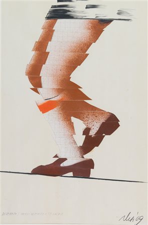 Fabrizio Plessi (Reggio Emilia, 1940) Disegno/Movimento+Tempo 1969 Collage e...